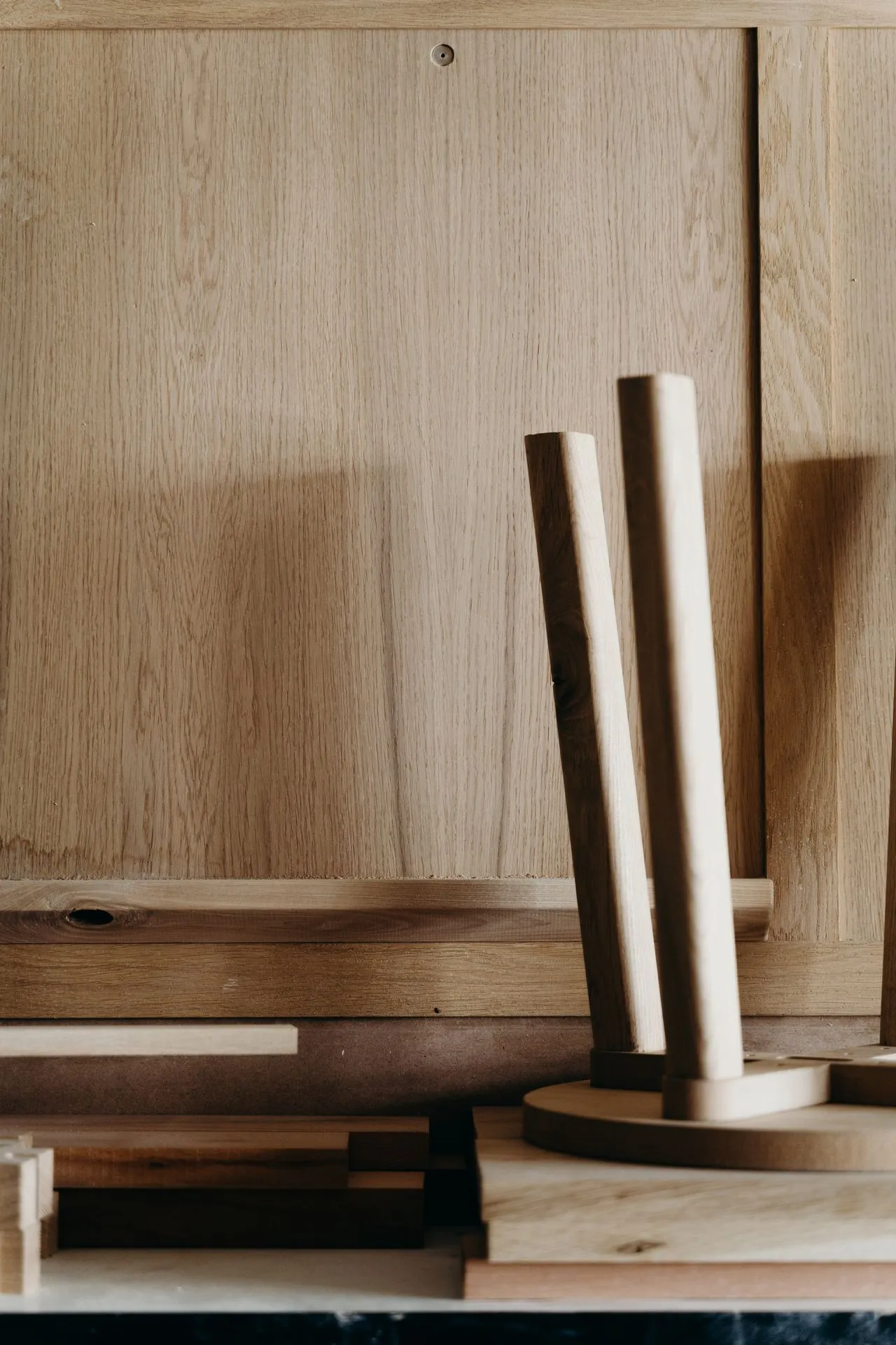 Mid-century chair joinery detail
